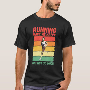 Camiseta Correr Me Faz Feliz Você Não