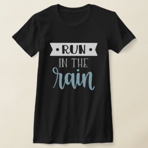 CAMISETA CORRER NA TERRA ESCURA ESCURA DA TIPOGRAFIA DE CHU