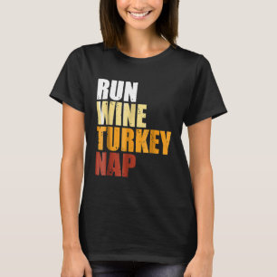 Camiseta Correr Vinho Peru Nap Ação de Graças Natal Diverti