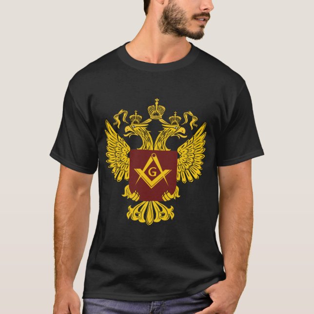 Camiseta Corresponda aos princípios da maçonaria com Fashio (Frente)