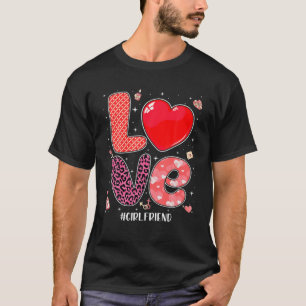 Camiseta Correspondência com o amor da família Namorada F