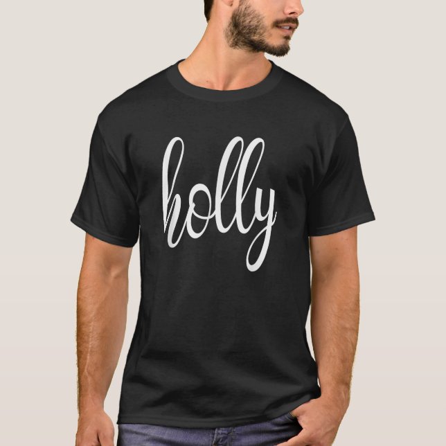 Camiseta Correspondência com texto original apenas branco v (Frente)
