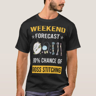 Camiseta Correspondência Cruzada no Fim de Semana