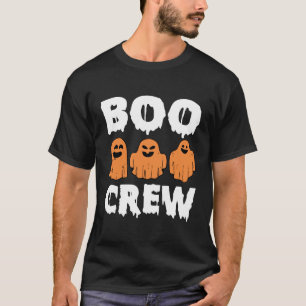 Camiseta Correspondência da Família Boo Crew Orange Hallowe