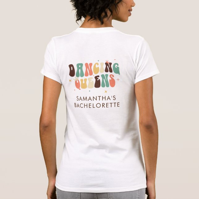 Camiseta Correspondência das Filas de Retroação da festa de (Verso)