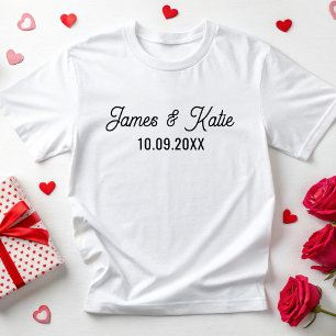 Camiseta Correspondência De Aniversário Personalizado Para
