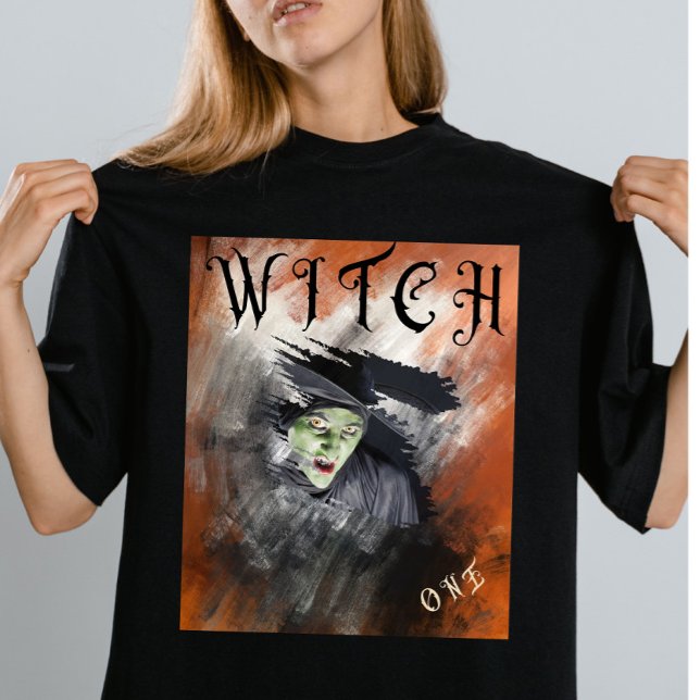 Camiseta Correspondência de Bruxas de Halloween Personaliza (Criador carregado)