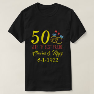 Camiseta Correspondência de Casais Personalizados da Área
