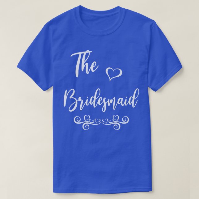 Camiseta Correspondência de Casamento de Bridesmaid (Frente do Design)