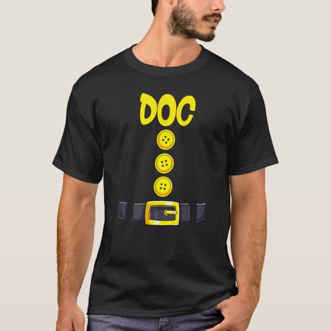 Camiseta Correspondência de Cor do Figurino Dwarf Doc Hallo (Frente)