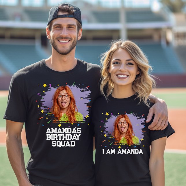 Camiseta Correspondência de Festa de aniversário de Imagem  (Criador carregado)