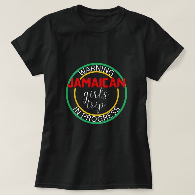 Camiseta Correspondência de grupo das Jamaica Girls Trip 20 (Frente do Design)