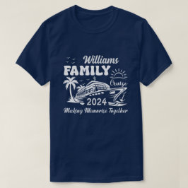 Camiseta Correspondência de Grupo de Cruzeiros da Família d