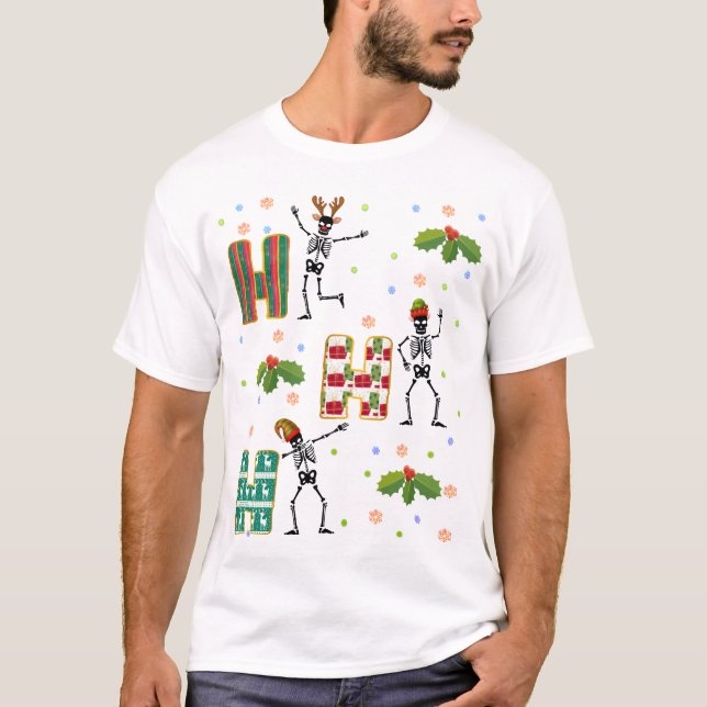 Camiseta Correspondência de Grupo de Esquadrão de Natal Ho- (Frente)