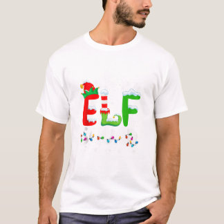 Camiseta Correspondência de Natal da Família Elf