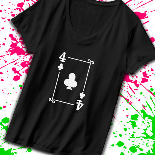Camiseta Correspondência de quatro pinos com naves reproduz