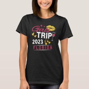 Camiseta Correspondência de Viagem do Girls Trip 2023 Flori