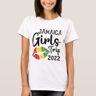 Camiseta Correspondência de Viagens de Menina Jamaica do An