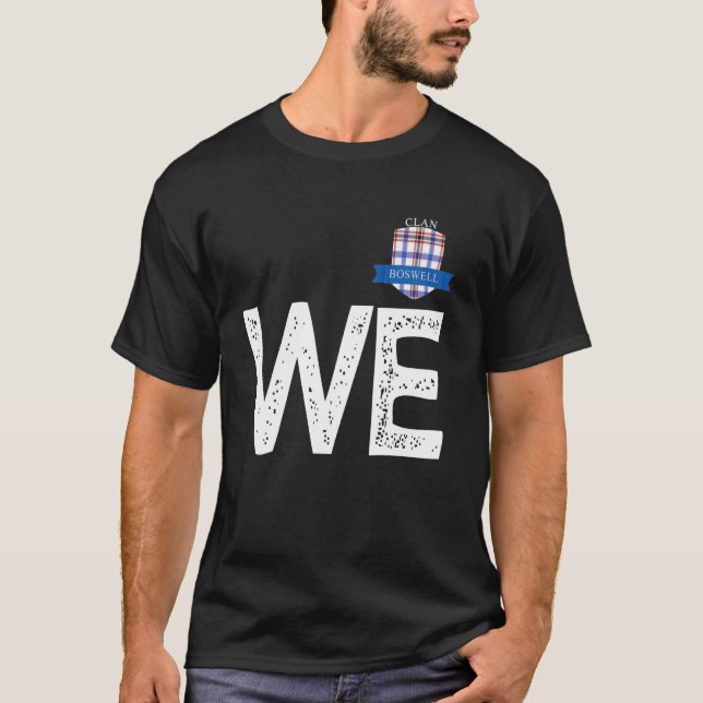 Camiseta Correspondência Familiar Clan Boswell W e E (Frente)