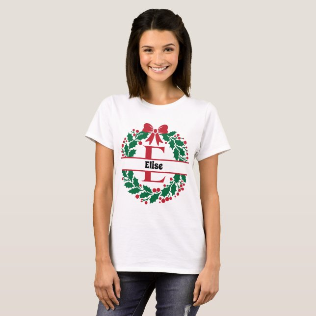 Camiseta Correspondência Familiar da Frota de Natal E (Frente Completa)