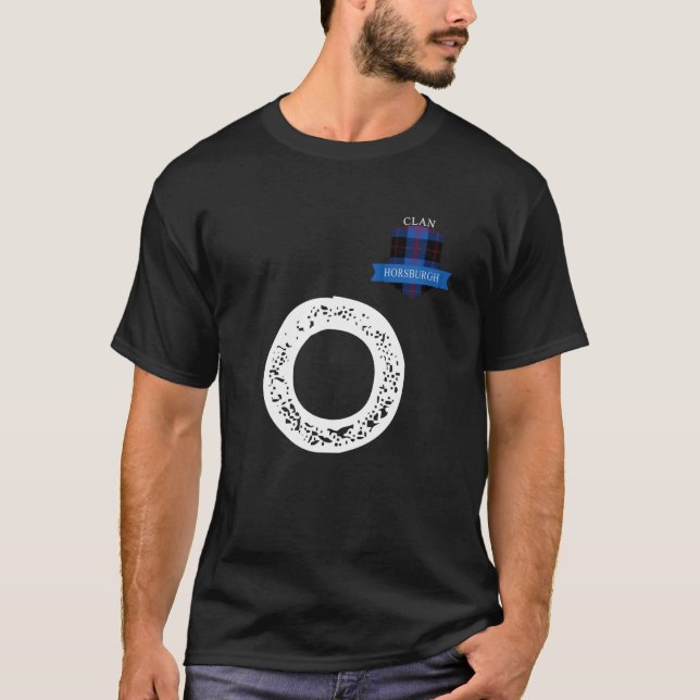Camiseta Correspondência Familiar do Clã Horsburgh O (Frente)