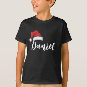 Camiseta Correspondência Familiar Natal Nome Personalizado 
