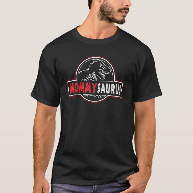 Camiseta Correspondência Familiar Surus da Mamãe Dinossauro (Frente)