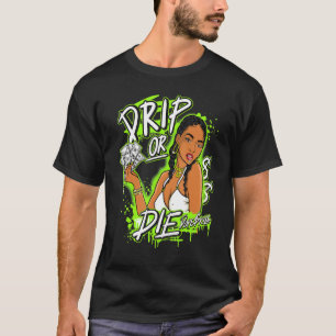 Camiseta Correspondência Gráfica Dod Jordan 6 Verde Elétric