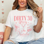 Camiseta Correspondência Personalizada de 30 aniversário de<br><div class="desc">Entra nos teus trinta anos com estilo e asas com a nossa camiseta personalizada da festa dos 30 aniversário de 30 anos! Projetado para tornar inesquecível sua celebração de marco, este coral vibrante rosa, gritares de "diversão de aniversário" mais alto do que as velas do seu bolo. Seja você mesmo...</div>