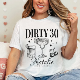 Camiseta Correspondência Personalizada de 30 aniversário de