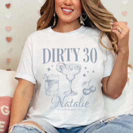 Camiseta Correspondência Personalizada de 30 aniversário de