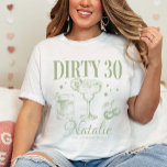 Camiseta Correspondência Personalizada de 30 aniversário de<br><div class="desc">Entre em seus trinta anos de estilo com nossa Camiseta Personalizada de Combinação de 30 aniversário de 30 anos do Partido Sujo, o melhor artigo para sua celebração de marco! Feito com os melhores materiais e adornada com uma matiz verde, esta camisa é mais do que apenas uma roupa —...</div>
