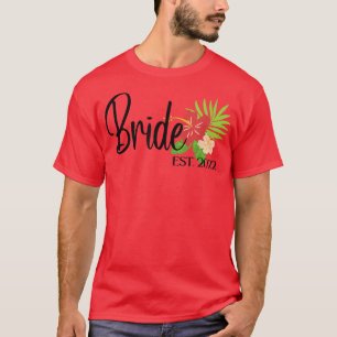 Camiseta Correspondente a Noiva e o Recem casados de Lua de