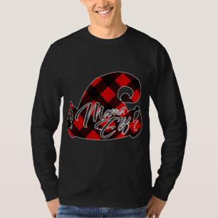 CAMISETA CORRESPONDENTE AO NATAL VERMELHO PAJAMA PARA MAMA 