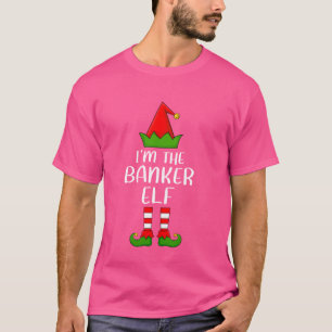 Camiseta Correspondente Grupo Familiar Eu sou o Banker Elf