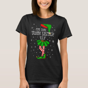Camiseta Correspondente Grupo Familiar Sou a Irmã Gêmea Elf