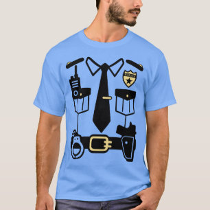 Camiseta Correto policial do Halloween Figurume