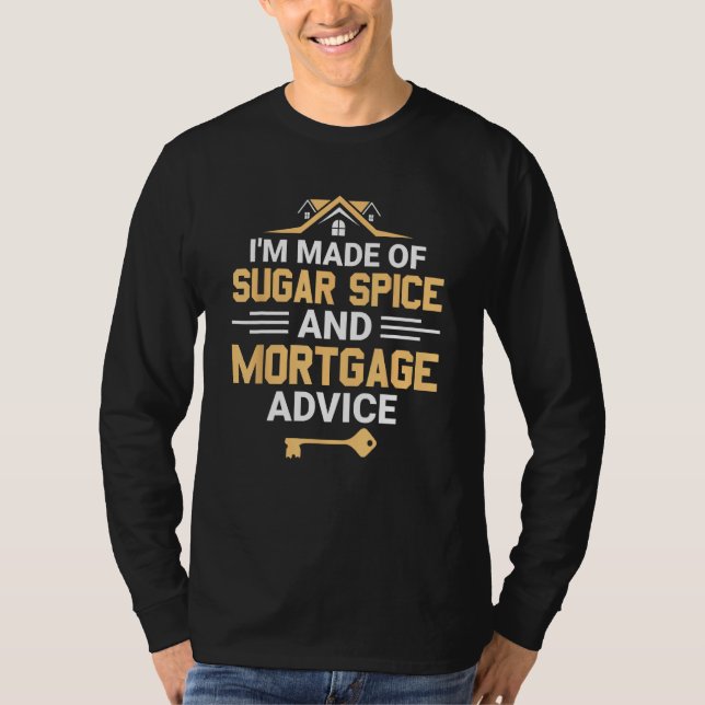 Camiseta Corretor de Hipotecas e Assessoria de Empréstimo H (Frente)