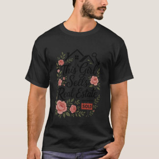 Camiseta Corretor Imobiliário Esta Garota Vende Imóveis