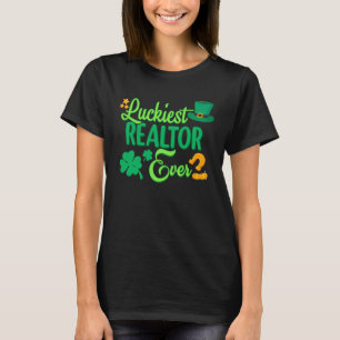 Camiseta Corretor Mais Sortudo Já Dia de São Patrício Homen