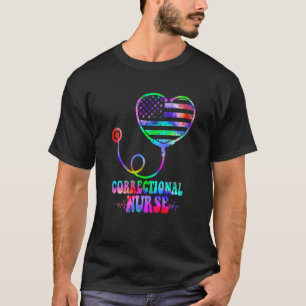 Camiseta Corretora Tie Dye Enfermeira Linha Cinza Fina Cora