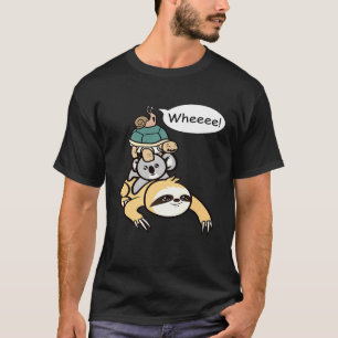 Camiseta Corrida da Família de Lesmas, Koalas, Tartarugas e