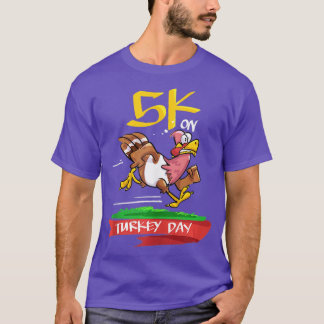 Camiseta Corrida de 5K no Dia de Ação de Graças para o Turk