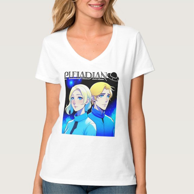 Camiseta Corrida de Alienígena do Pleiade e OVNI (Frente)