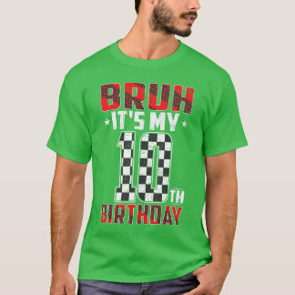 Camiseta Corrida de Aniversário de 10 Anos Bruh É O Meu 10º