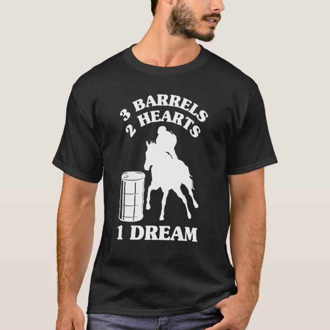 Camiseta Corrida de Barril   Corrida de Cavalos   Corredor  (Frente)