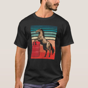 Camiseta Corrida De Barril De Cavalo Derby Equestre De Corr