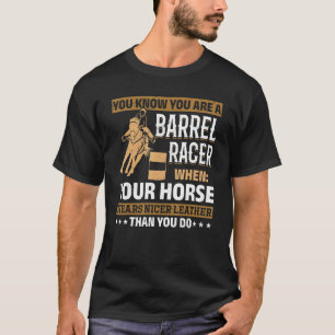 Camiseta Corrida de Barril de Cavalo Você Sabe Que Você É U