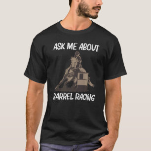 Camiseta Corrida de Barril Legal para Homens Mulheres Corre