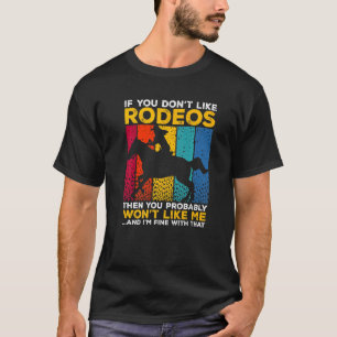 Camiseta Corrida de barril Se você não gosta de Rodeos 1